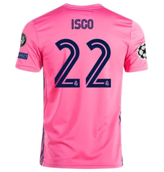 Real Madrid Away Kit Soccer Jersey ISCO #22 2020/21